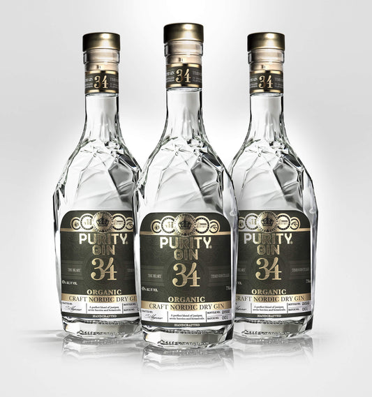Purity Nordic London Dry Organic Gin - 3 Bottle Bundle