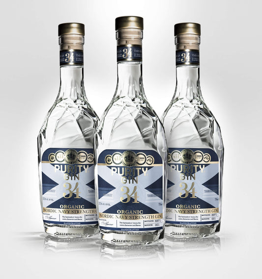 Purity Navy Strength Organic Gin - 3 Bottle Bundle