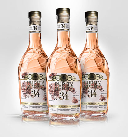 Purity Mediterranean Citrus Spritz Flavored 34 Vodka - 3 Bottle Bundle