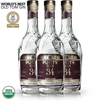 Purity Old Tom Organic Gin - 3 Bottle Bundle