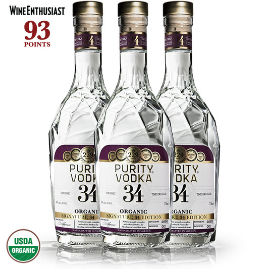Purity Signature 34 Edition Organic Vodka - 3 Bottle Bundle